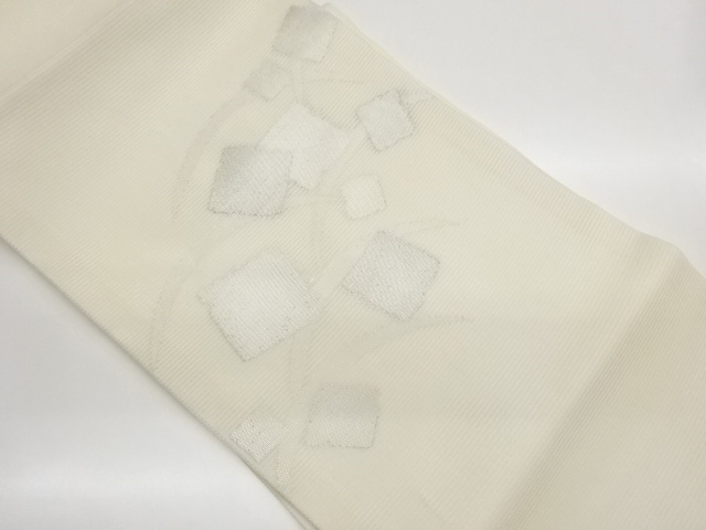 JAPANESE NAGOYA OBI FOR SUMMER / WOVEN SHIKISHI PATTERN